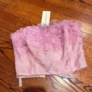 The Bespoke Jane Multi Corset made by LoveShackFancy. It has never been worn!